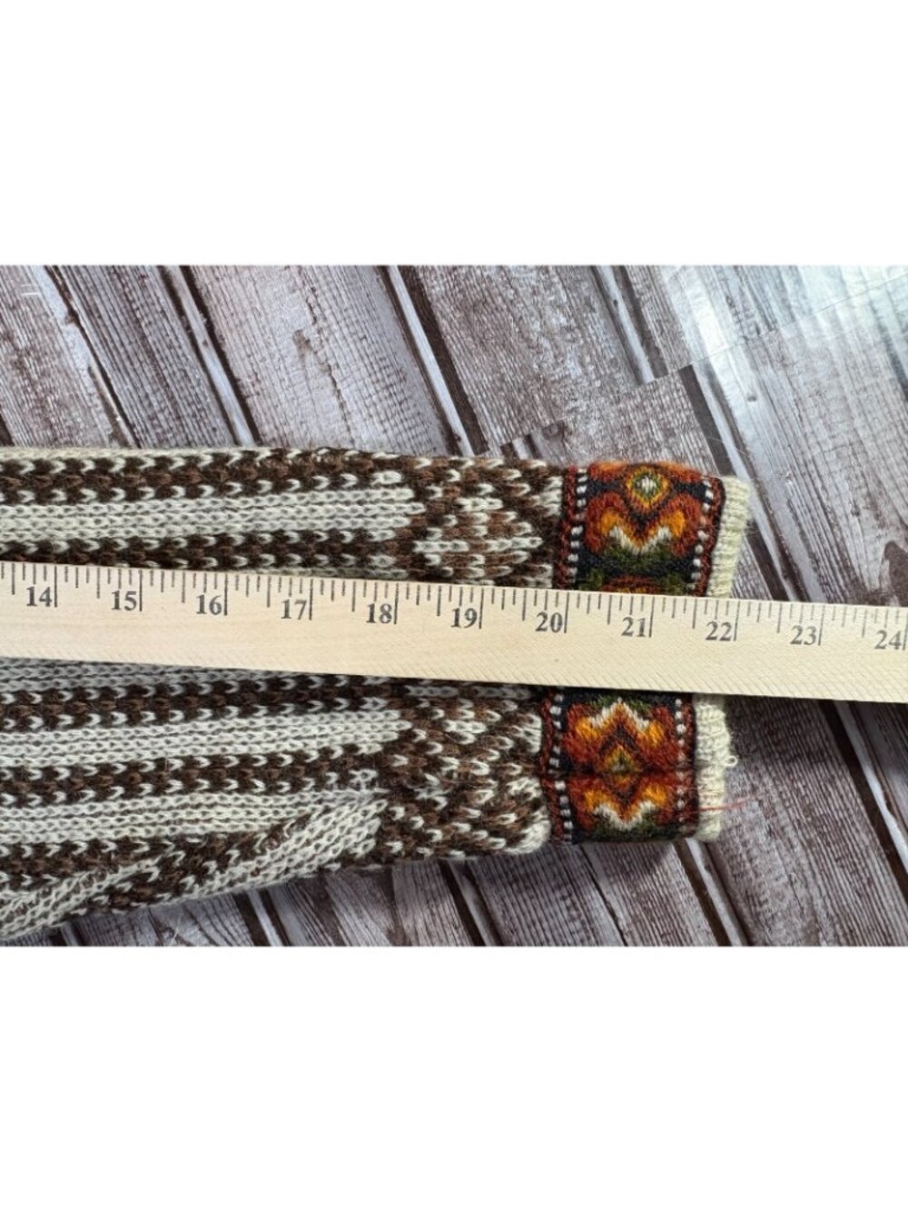Nordstrikk pure new wool Nordic Fair Isle Ski Cardigan sweater size 36 Norway - Picture 5 of 5